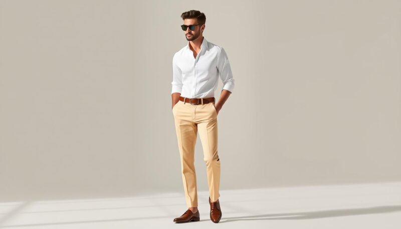 bela košulja outfit
